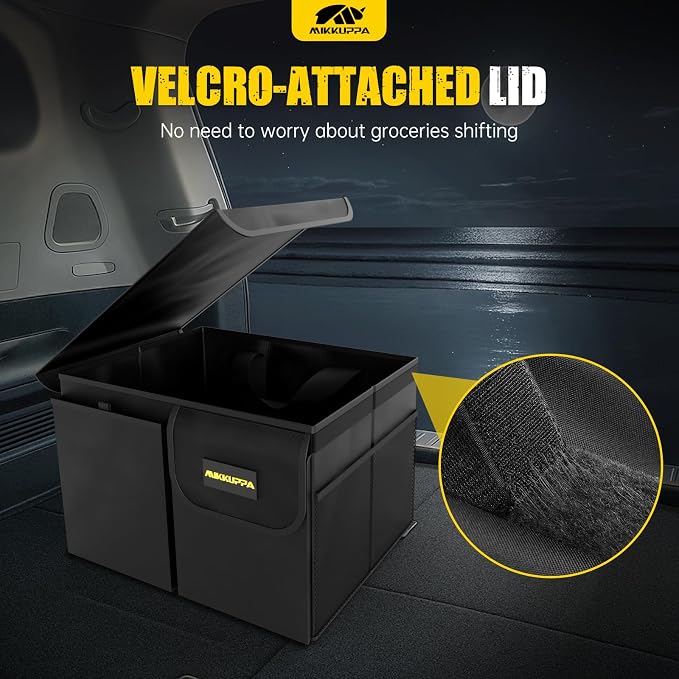 MIKKUPPA Car Trunk Organizer - 35L Collapsible Trunk Organizer - Image 3