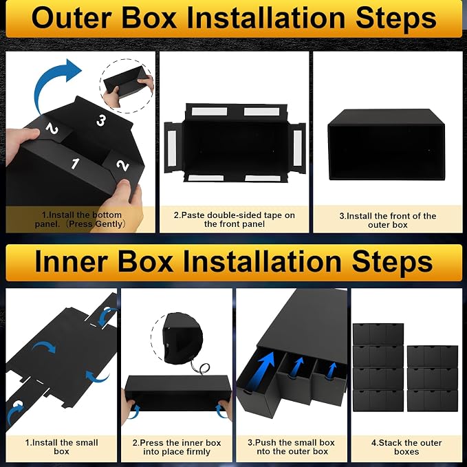 Trading Card Storage Box, Includes 21-600 CT Boxes & Card Dividers, + Trading - Image 6