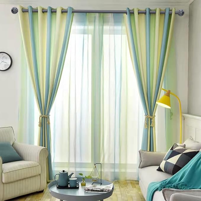 Industrial Gunash Curtain Rod, 30-168 Inch, Outdoor Rustic Room Divider - Image 3
