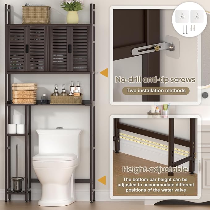 Over The Toilet Storage Cabinet - Image 6