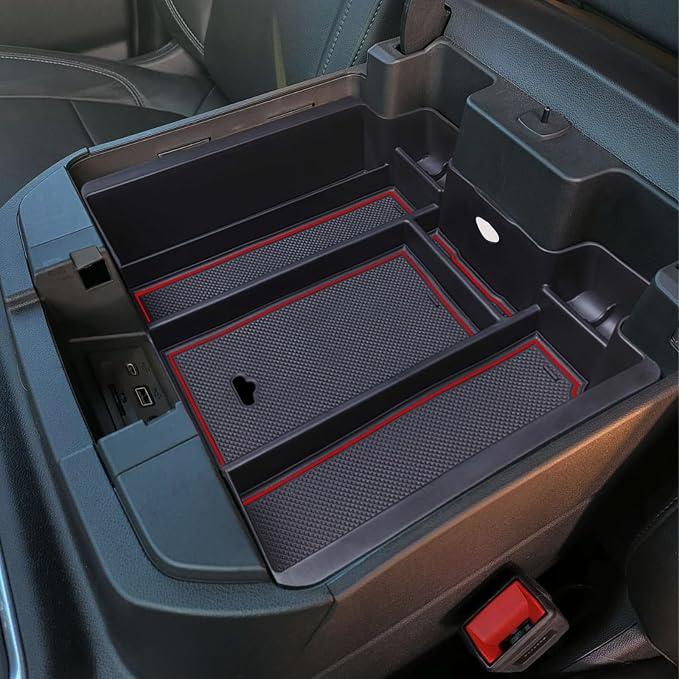 Full Size Center Console Armrest Box Organizer Tray by Zxiaochun