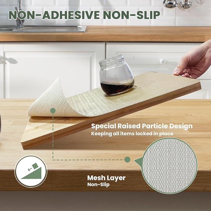 Drawer Liner and Shelf Liner for Kitchen Cabinet Liner Non-Adhesive Non-Slip - Image 3