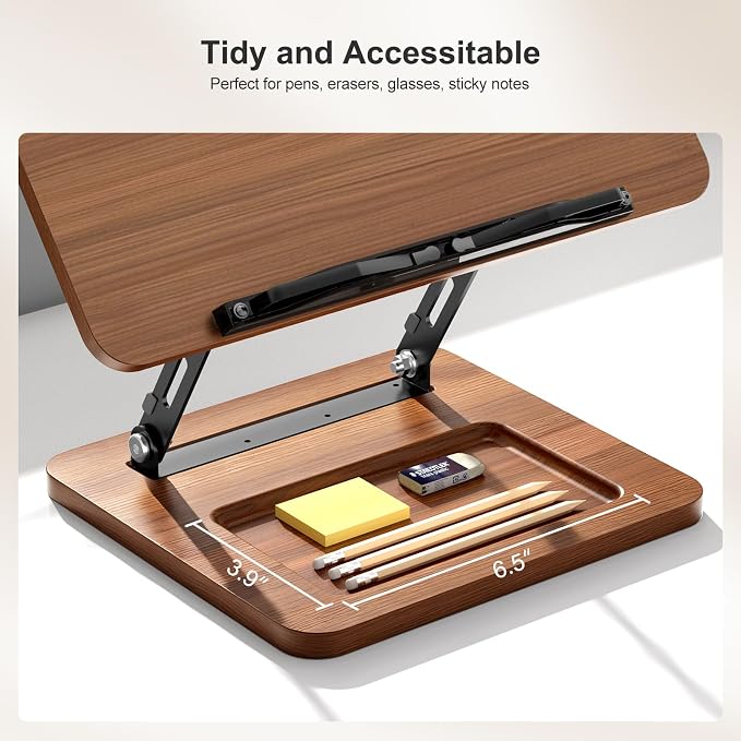 Book Stand for Reading with Light, Book Holders for Reading Hands Free - Image 4