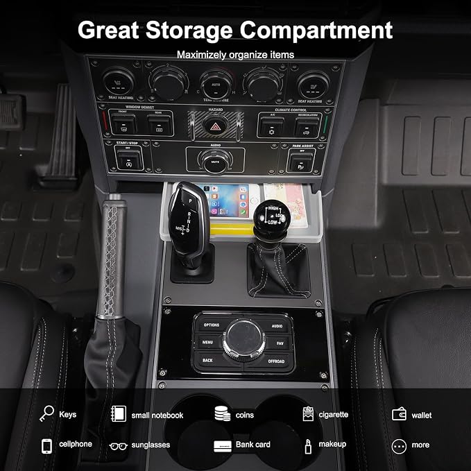 Gear Shift Center Console Front Tray Organizer Compatible - Image 5