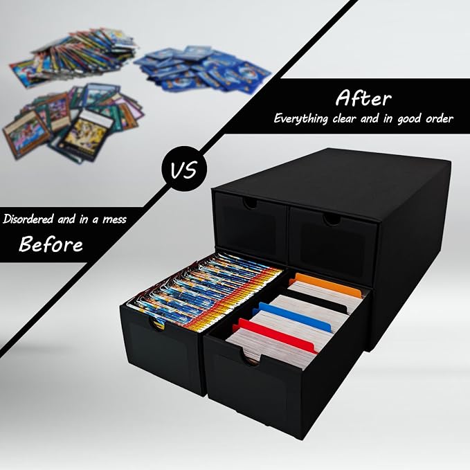 6 Sets Trading Card Storage Boxes, Includes 24-750 CT Boxes & 96 Dividers - Image 7