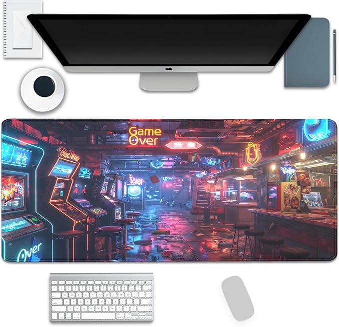 Game Over Mouse Pad, XL Game Hall Mousepad Desk Pad by Unknown