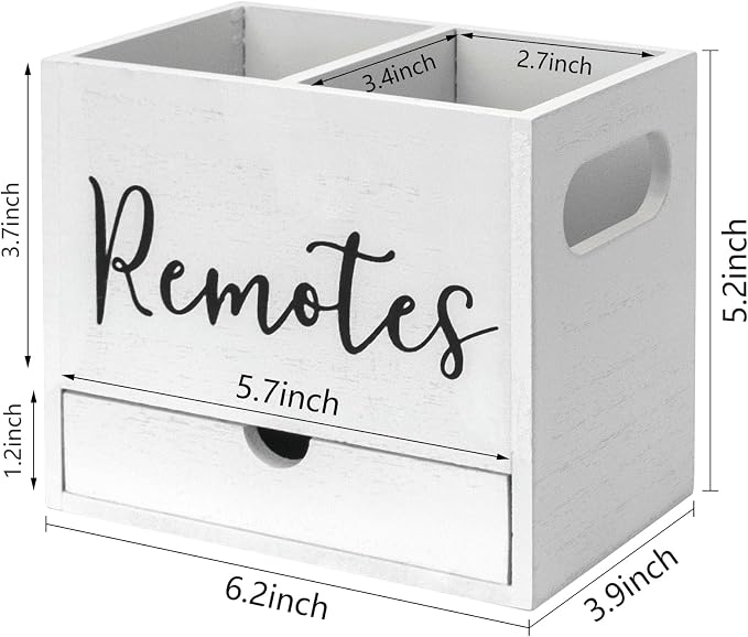 Remote Control Holder, 2 Slot TV Remote Holder& Desk Organizer - Image 2