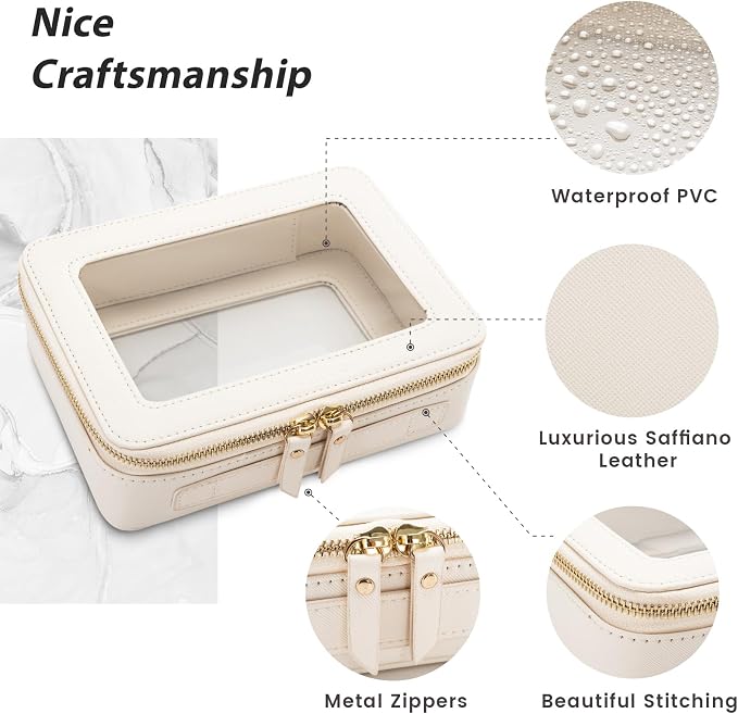 Aveniee Clear Makeup Bag Organizer, Large Travel Toiletry Bag - Image 2