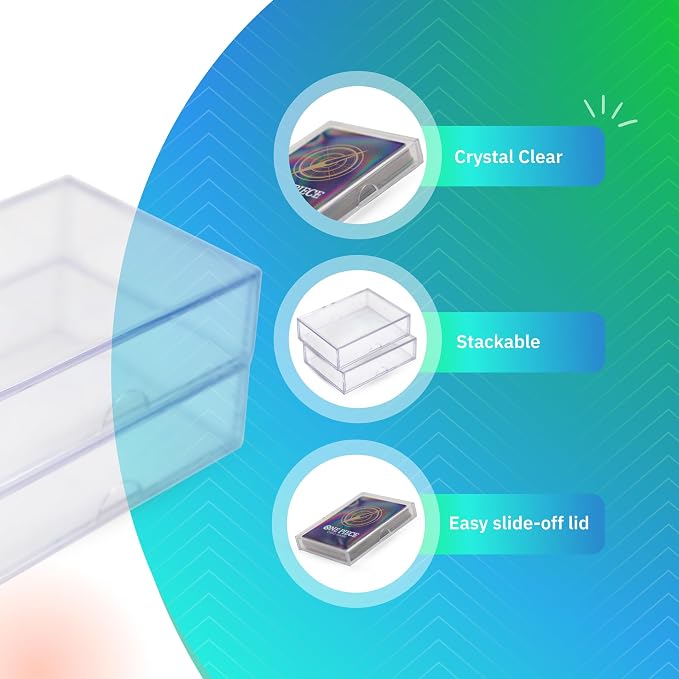50 Pack Clear Acrylic Card Storage Boxes - Image 4