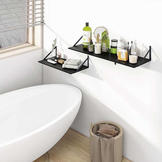 Heimlove Black Deep Floating Shelves - Image 7