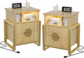 Fluted Nightstand Set of 2 by WelcometoHolliWill