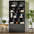 71" Tall Bookshelf with 10 Cubes and 3 Doors, 4-Tier Bookshelf, Open Shelf by Housoul