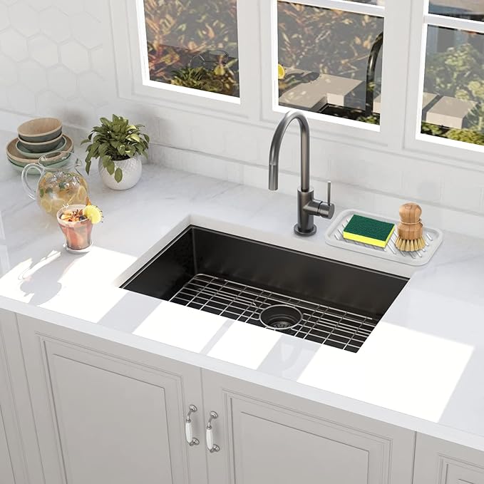 EG-SIPRO Silicone Sponge Holder, Large 10" Kitchen Sink Organizer Tray - Image 6