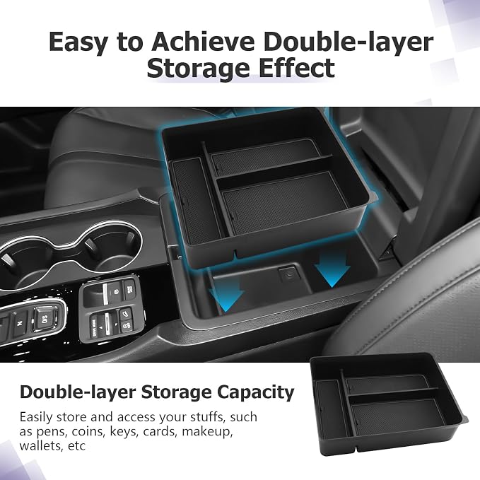 LUWU 2026 Passport Center Console Organizer Compatible - Image 4