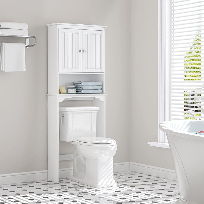 Spirich Over The Toilet Storage Cabinet, Bathroom Shelf Over Toilet, Bathroom - Image 3