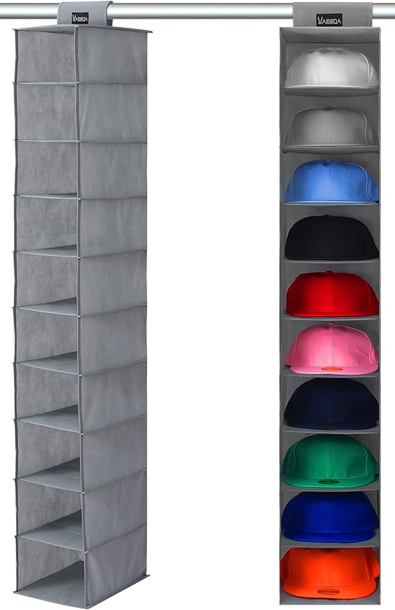 VAESIDA 10 Shelf Hat Rack Hanging Closet/Organizer by VAESIDA