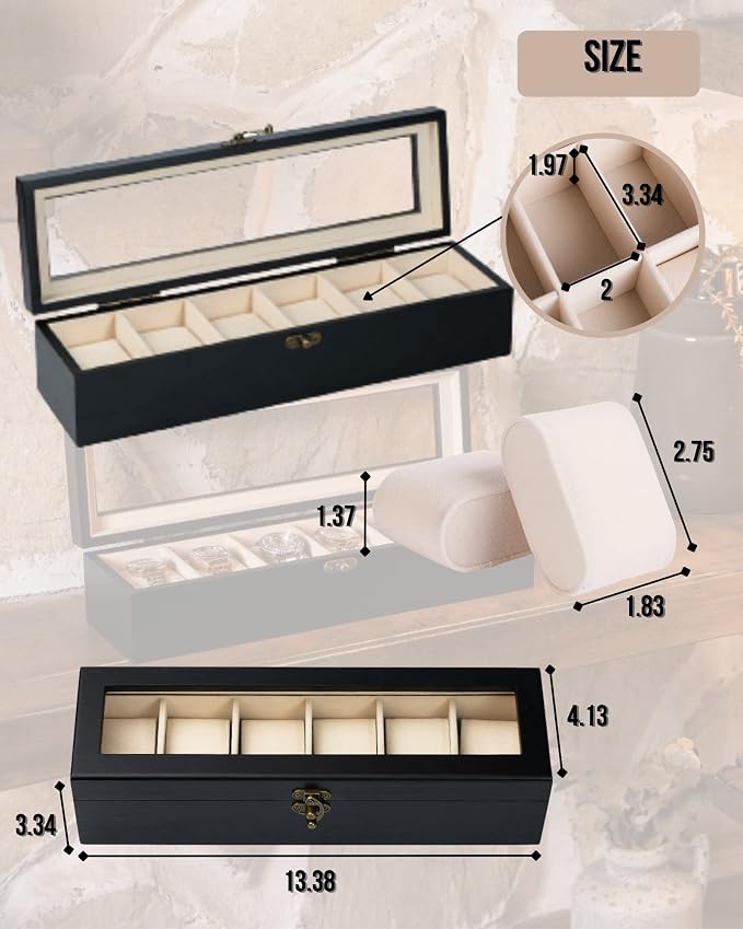 Watch Box, Watch Case for Men Women - Image 6