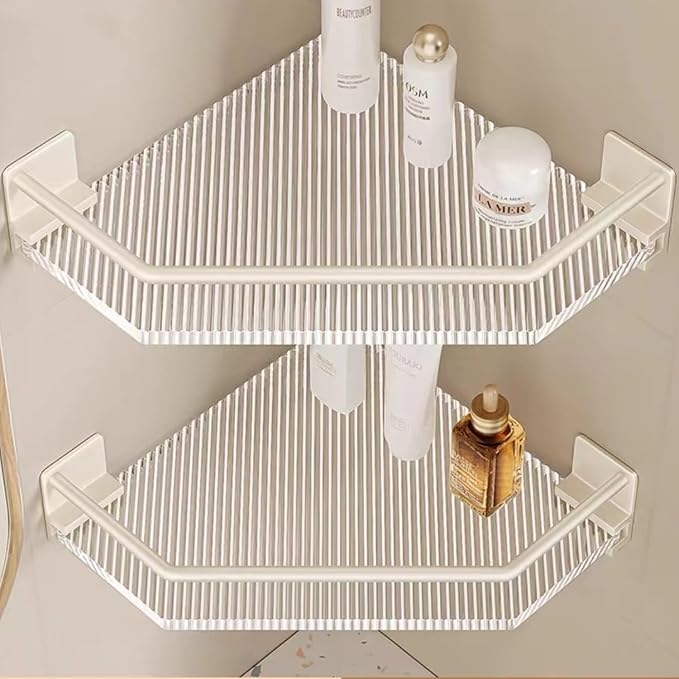 EVERZONE Shower Corner Caddy, 2 Pack 12" Brushed 304 Stainless Steel Organizer by Unknown