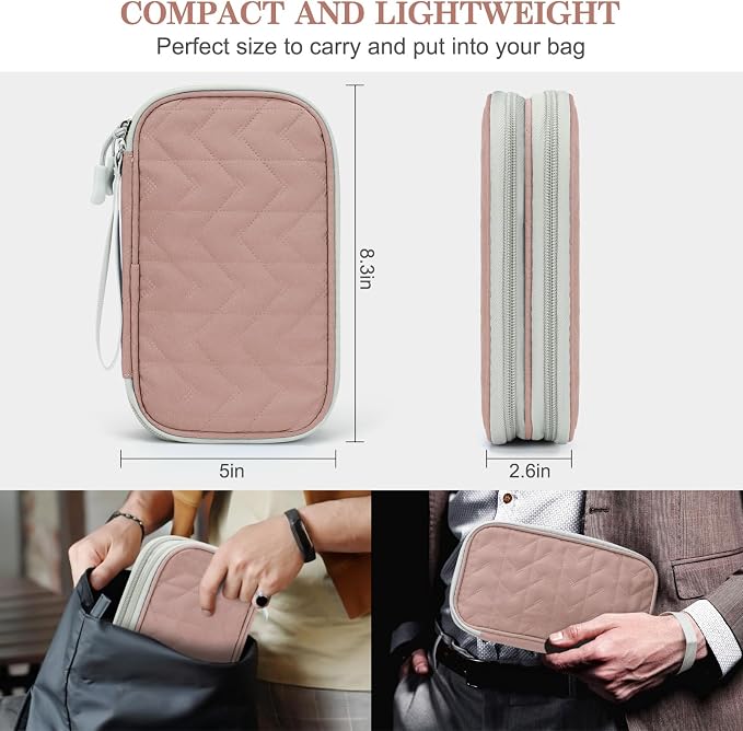 FYY Travel Cable Organizer Bag Pouch Electronic Accessories Carry Case Portable - Image 2