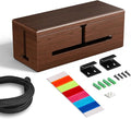 Large Cable Management Box-Stylish Wire Organizer, Wire Concealer and Wire by Homebliss