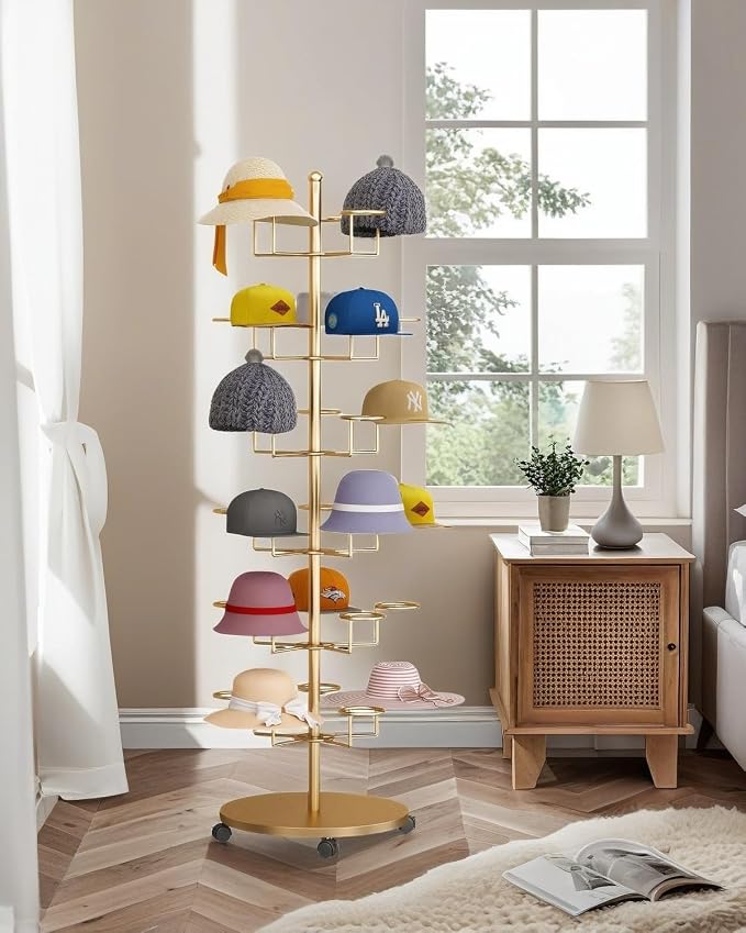 Hat Rack Stand 30-Hooks, Hat Display Stand Metal, Hat Display - Image 4