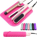 Plus Size Silicone Heat Resistant Mat, Portable Travel Hot Tools Pad Cover by Suafrnut