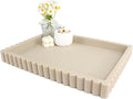 YMXYJM-Scalloped Coffee Table Tray，Ottoman Tray by YMXYJM