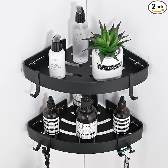 Adhesive Corner Shower Caddy by DUFU