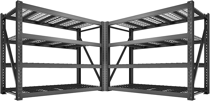Bepatio 8000LBS Garage Shelving Heavy Duty, Adjustable Utility Shelves by Bepatio