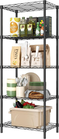 HOMEFORT 5-Tier Wire Shelving 5 Shelves Unit Metal Storage Rack Durable by HOMEFORT