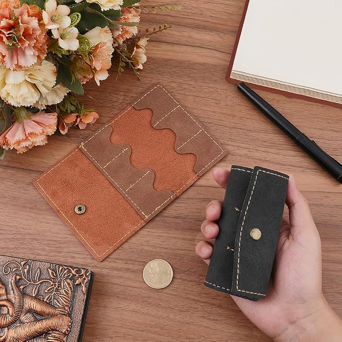 2PCS PU Leather Foldable Gaming Card Organizer Memory Card Holder - Image 3