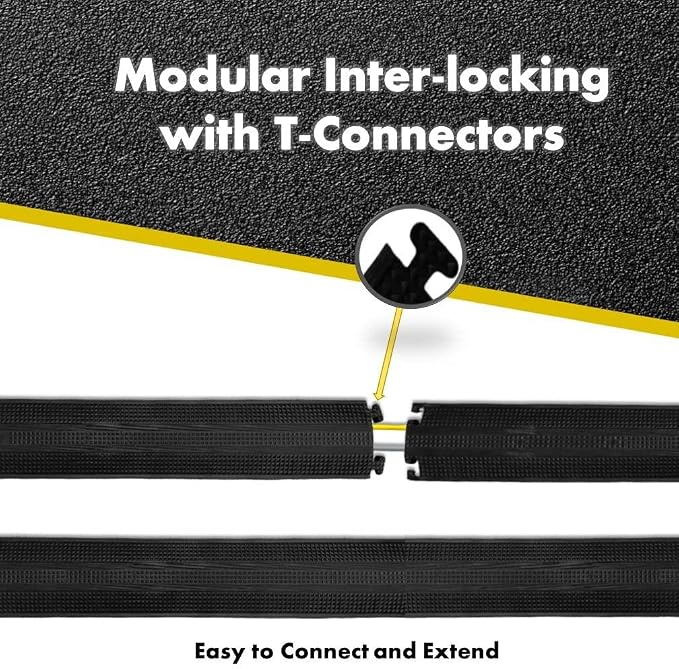 Kable Kontrol Drop Over Floor Cord Cover – 36” Inch Long 1 Channel Cable or - Image 4