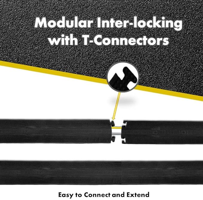 Kable Kontrol Drop Over Floor Cord Cover – 60” Inch Long 1 Channel Cable or - Image 4