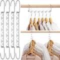 HOUSE DAY Space Saving Hangers for Clothes 4 Pack, Heavy Duty Hanger Organizer by HOUSEDAY