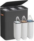 SONGMICS Laundry Basket, 50.2 Gal. Laundry Hamper, 3 Compartments, Easy Assembly by SONGMICSbySONGMICSHOME