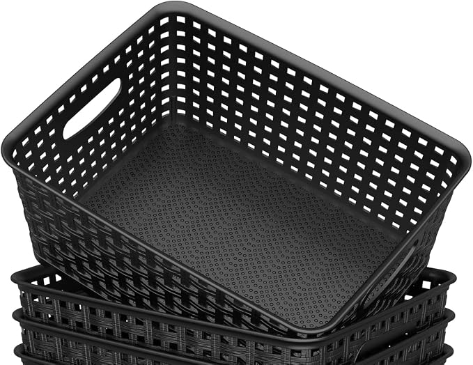WYT Woven Storage Organizer Basket, 10.1 x 7.55 x 4.1 - Image 4