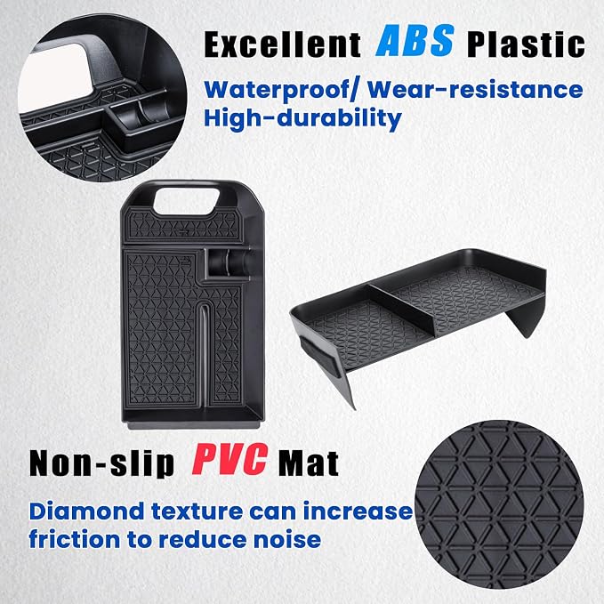 3PCS Center Console Organizer Tray and Armrest Storage Box Compatible - Image 5