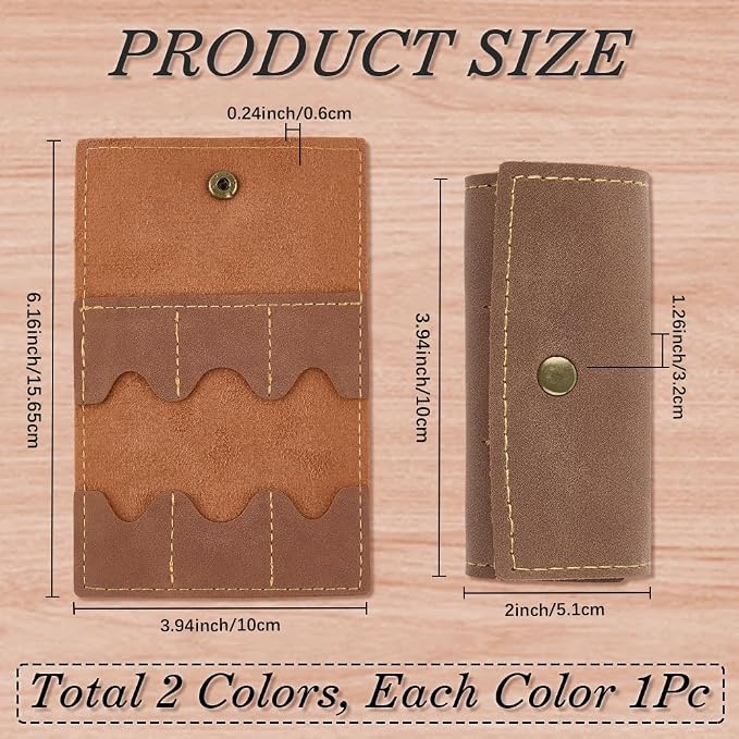 2PCS PU Leather Foldable Gaming Card Organizer Memory Card Holder - Image 2