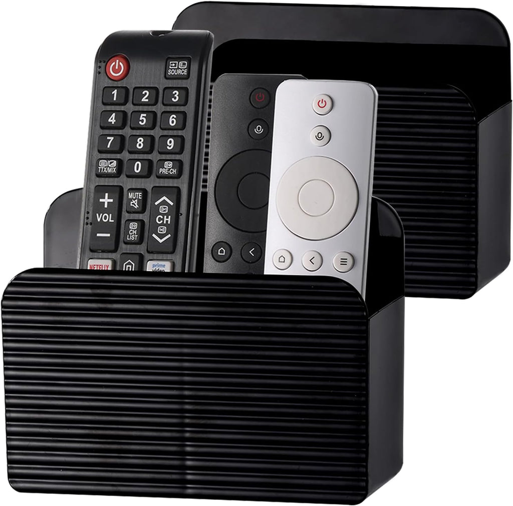 2 Pack Adhesive TV Remote Control Holder Wall Mount TV Remote Holder