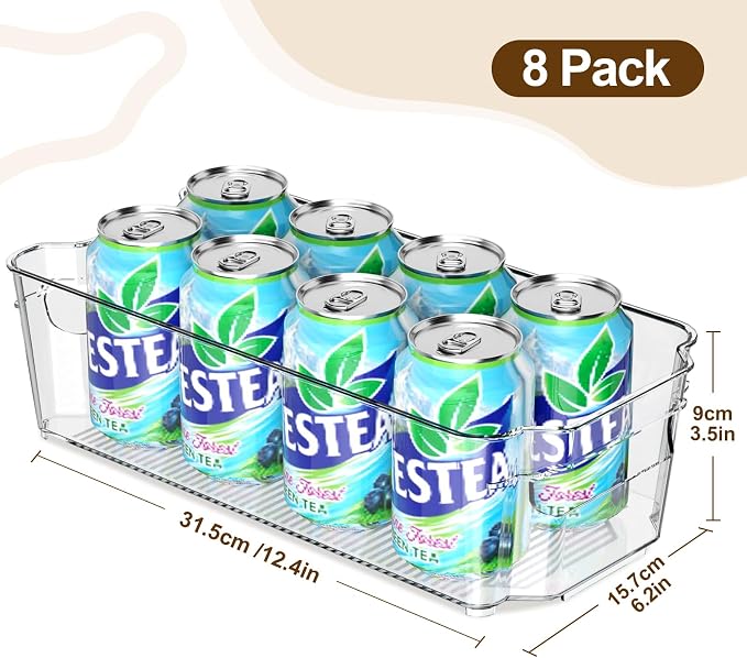 Clear Fridge Organizer, Refrigerator Organizer Bins - Image 2