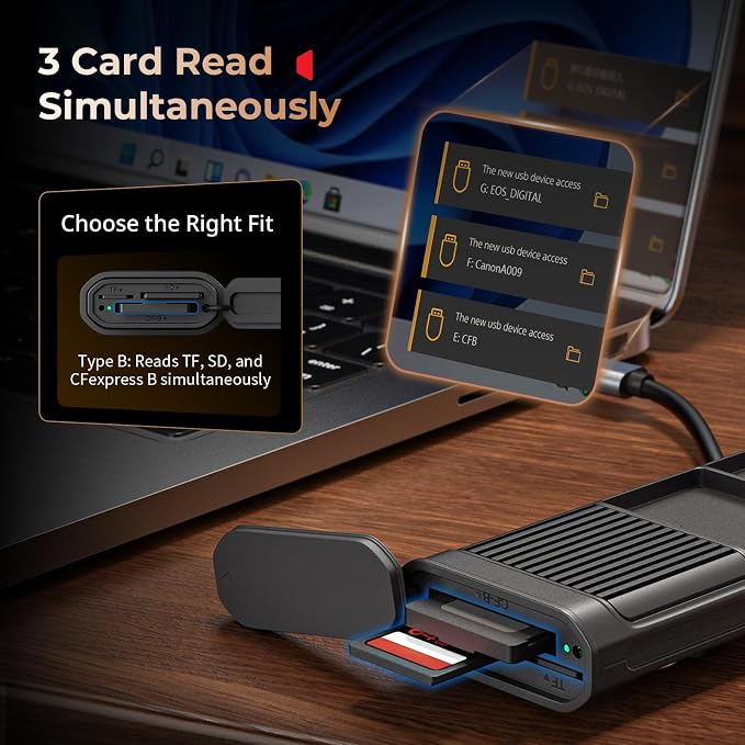 SmallRig Multifunctional Card Reader & Card Holder, - Image 4