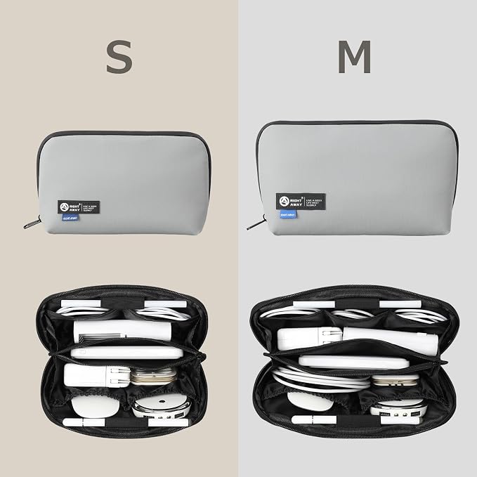 RIGHT AWAY Travel Tech Pouch，Waterproof Cord Case，Electronics Organizer Travel - Image 6