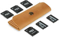 Leather SD/Micro SD Card Holder & Organizer, Storage Case, Travel Memory Card by MAKYN
