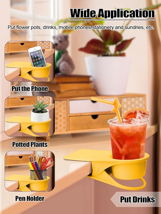 Kalolary 2-Pack Table Edge Cup Holder - Image 6
