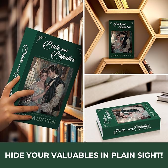 Book Safe with Combination Lock, Hidden Safe with Fireproof Bag, Secret - Image 4
