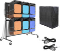 Folding Chair Rack with Wheels, Folding Chair Cart by HIMcup