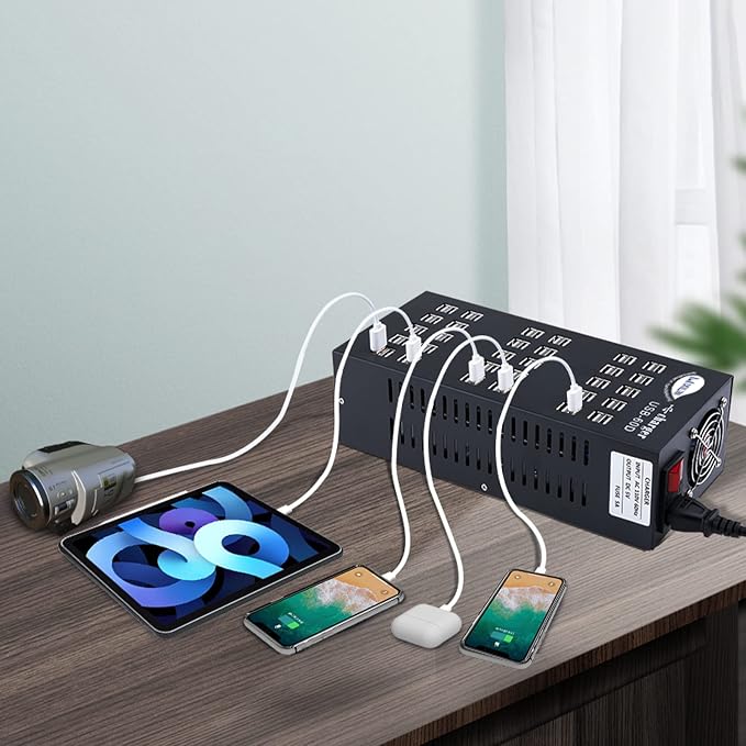 USB Charging Station, Cinlinso 60 Port 300W/60A, Intelligent Protection - Image 6