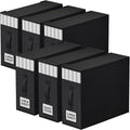 6 Pack Bed Sheet Closet Organizers and Storage, Sturdy Foldable Storage by StorageTastic