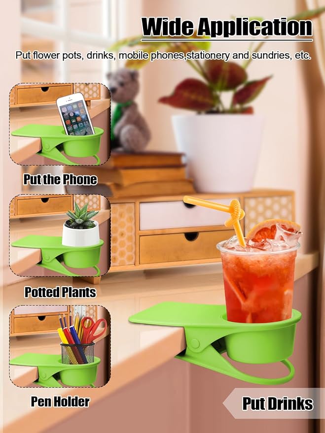 Kalolary 2PCS Table Edge Cup Holder Clips - Image 6