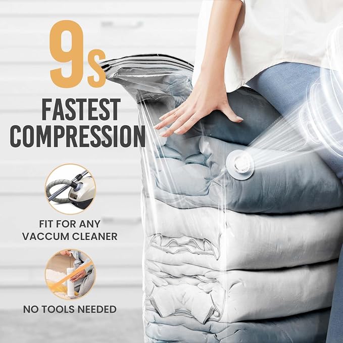 TAILI 8 Pack Vacuum Storage Bags, Jumbo Cube, Extra Large Vacuum Seal Bags - Image 4
